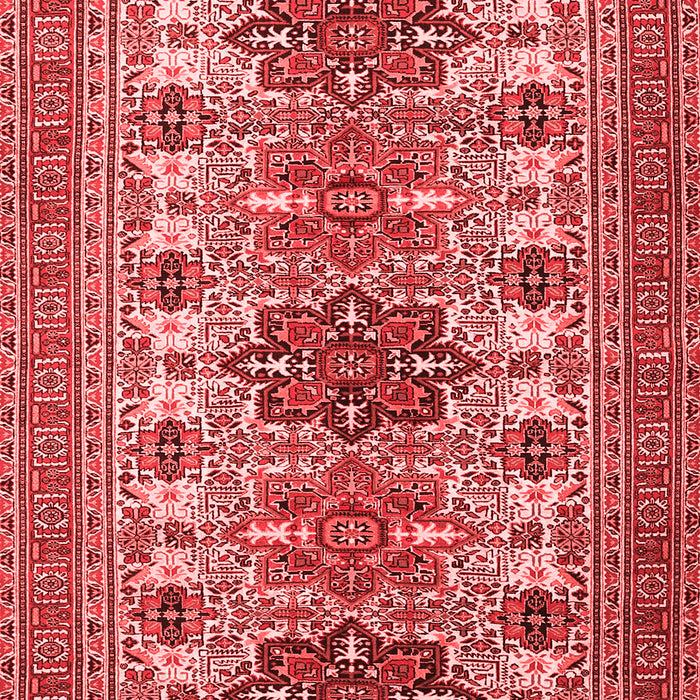 Machine Washable Persian Red Traditional Rug, wshtr3206red