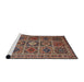 Sideview of Machine Washable Traditional Light Copper Gold Rug, wshtr3207