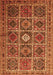 Persian Orange Traditional Rug, tr3207org