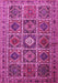 Machine Washable Persian Pink Traditional Rug, wshtr3207pnk