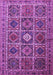 Machine Washable Persian Purple Traditional Area Rugs, wshtr3207pur