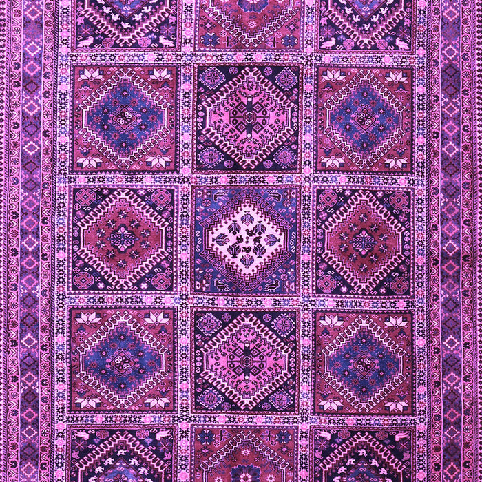 Machine Washable Persian Purple Traditional Area Rugs, wshtr3207pur
