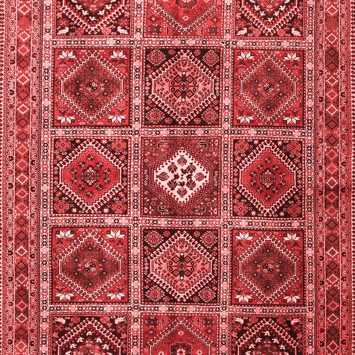 Machine Washable Persian Red Traditional Rug, wshtr3207red
