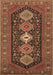 Machine Washable Persian Brown Traditional Rug, wshtr3208brn