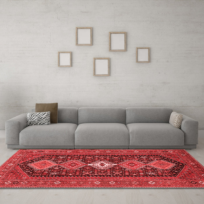 Traditional Red Washable Rugs