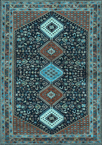 Persian Light Blue Traditional Rug, tr3209lblu