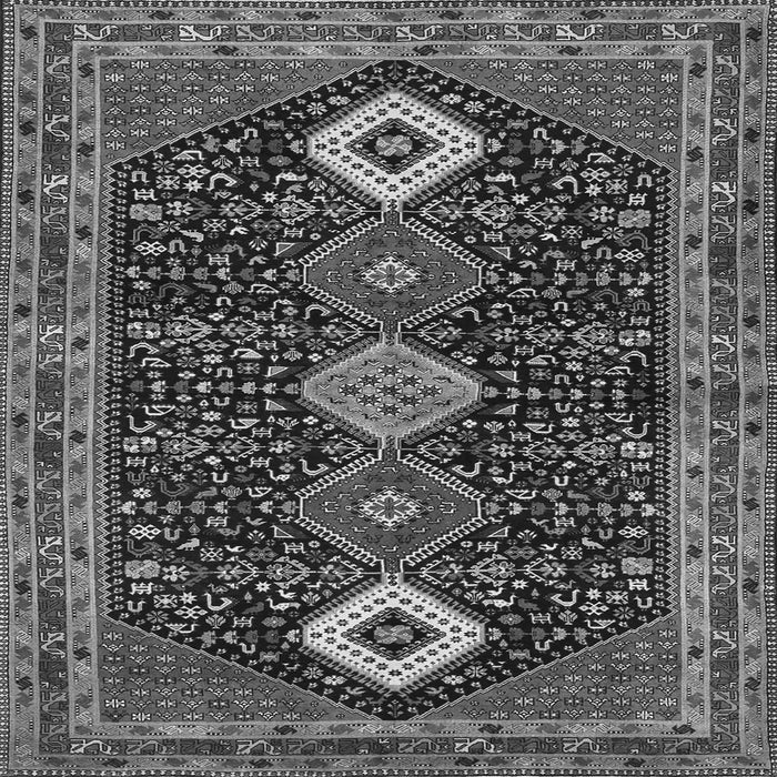 Serging Thickness of Persian Gray Traditional Rug, tr3209gry