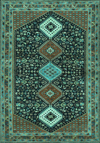 Persian Turquoise Traditional Rug, tr3209turq