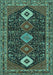 Persian Turquoise Traditional Rug, tr3209turq