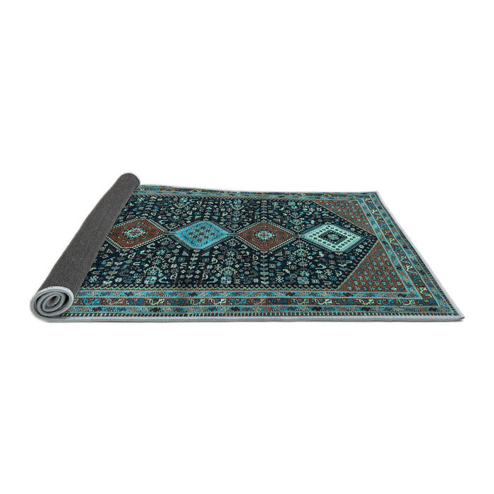 Sideview of Persian Light Blue Traditional Rug, tr3209lblu