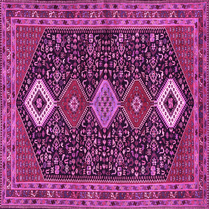 Square Persian Pink Traditional Rug, tr3209pnk