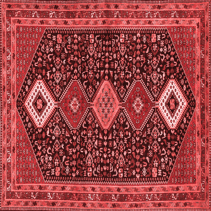Machine Washable Persian Red Traditional Rug, wshtr3209red