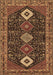 Machine Washable Persian Brown Traditional Rug, wshtr3209brn