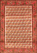 Serging Thickness of Machine Washable Persian Orange Traditional Area Rugs, wshtr320org