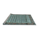 Sideview of Machine Washable Persian Light Blue Traditional Rug, wshtr320lblu