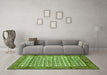 Machine Washable Persian Green Traditional Area Rugs in a Living Room,, wshtr320grn