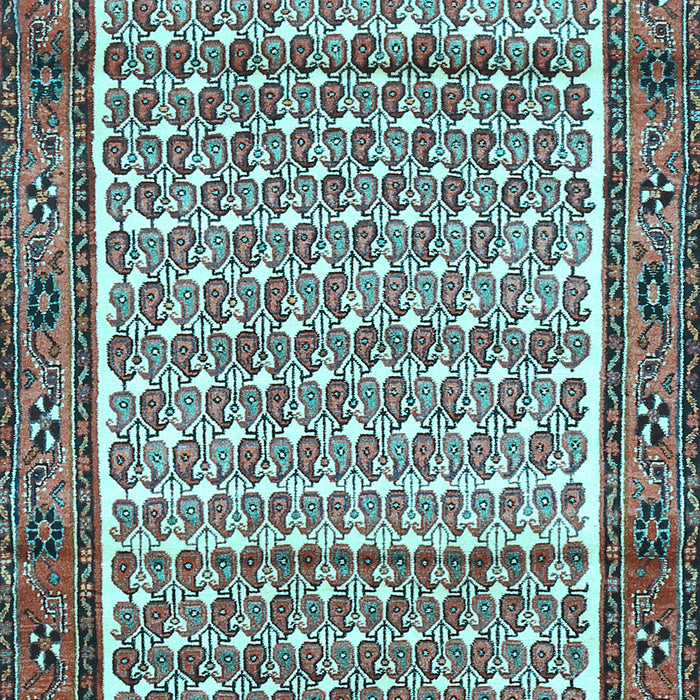 Machine Washable Persian Light Blue Traditional Rug, wshtr320lblu