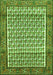 Serging Thickness of Machine Washable Persian Green Traditional Area Rugs, wshtr320grn