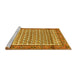 Sideview of Machine Washable Persian Yellow Traditional Rug, wshtr320yw