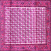 Square Persian Pink Traditional Rug, tr320pnk