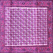 Square Persian Purple Traditional Rug, tr320pur
