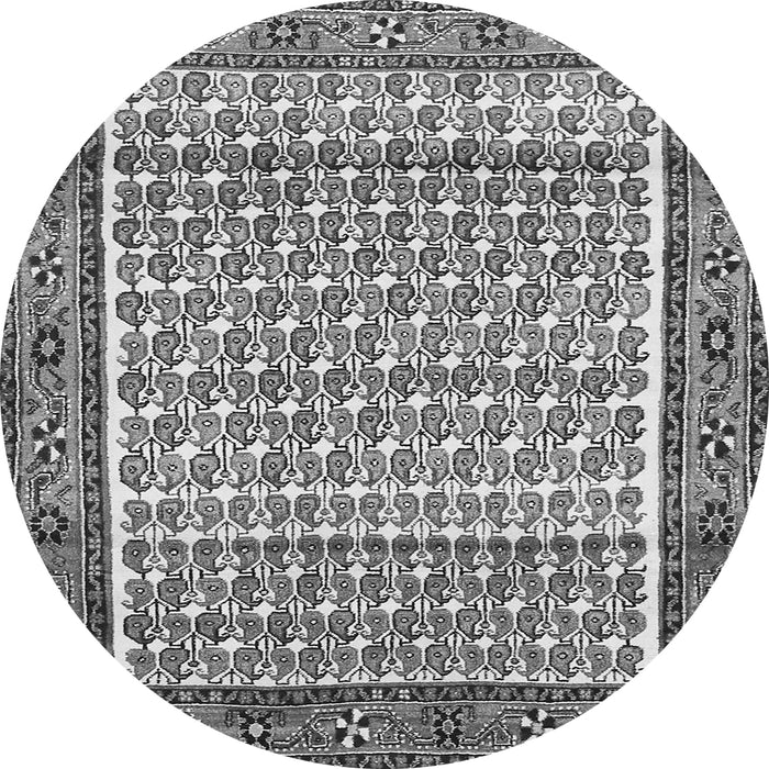 Square Persian Gray Traditional Rug, tr320gry