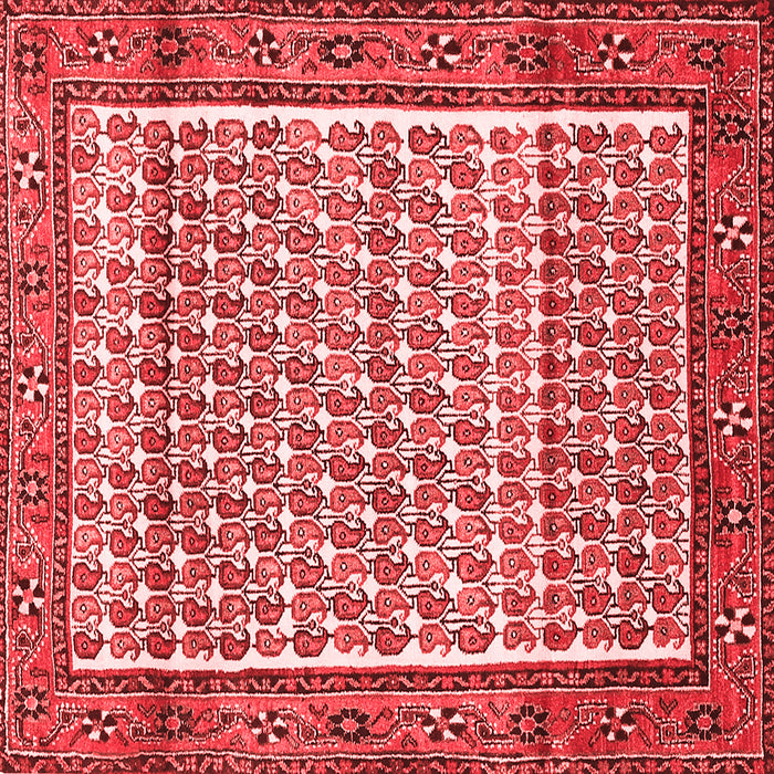 Machine Washable Persian Red Traditional Rug, wshtr320red