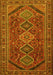 Machine Washable Persian Yellow Traditional Rug, wshtr3210yw