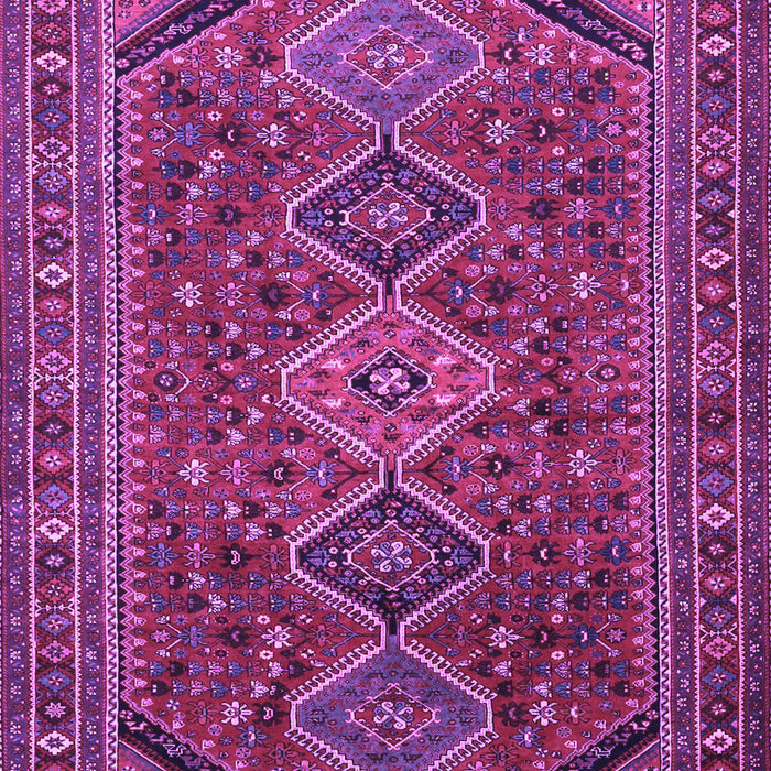 Machine Washable Persian Purple Traditional Area Rugs, wshtr3210pur
