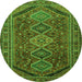 Machine Washable Persian Green Traditional Area Rugs, wshtr3210grn