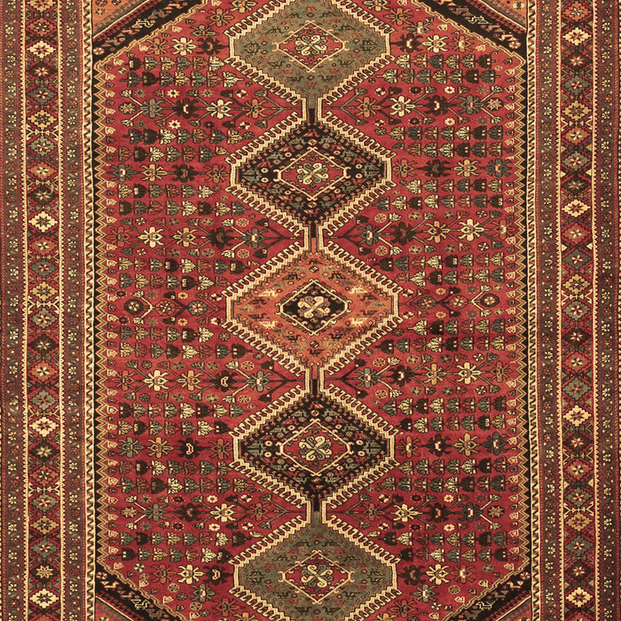Machine Washable Persian Brown Traditional Rug, wshtr3210brn