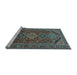 Sideview of Machine Washable Persian Light Blue Traditional Rug, wshtr3210lblu