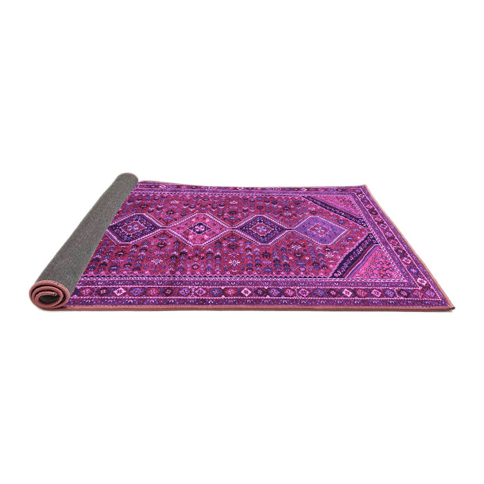 Sideview of Persian Purple Traditional Rug, tr3210pur