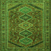 Serging Thickness of Persian Green Traditional Rug, tr3210grn