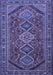 Machine Washable Persian Blue Traditional Rug, wshtr3210blu