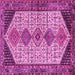 Square Persian Pink Traditional Rug, tr3211pnk