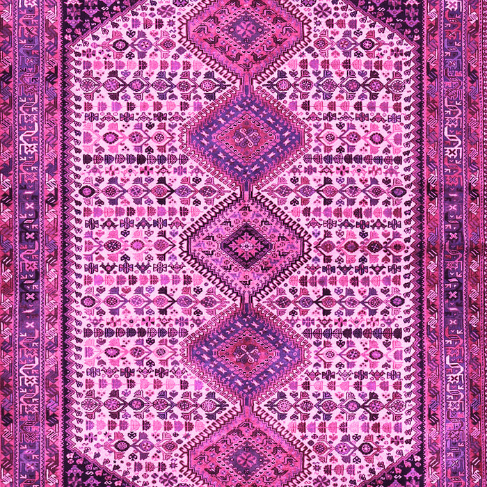 Machine Washable Persian Pink Traditional Rug, wshtr3211pnk