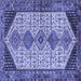 Square Persian Blue Traditional Rug, tr3211blu