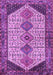 Machine Washable Persian Purple Traditional Area Rugs, wshtr3211pur