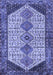 Machine Washable Persian Blue Traditional Rug, wshtr3211blu