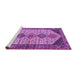 Sideview of Machine Washable Persian Purple Traditional Area Rugs, wshtr3211pur