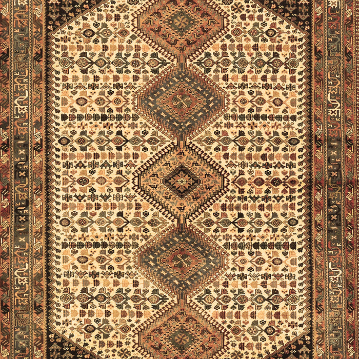 Machine Washable Persian Brown Traditional Rug, wshtr3211brn