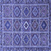 Square Persian Blue Traditional Rug, tr3212blu