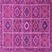 Square Machine Washable Persian Pink Traditional Rug, wshtr3212pnk