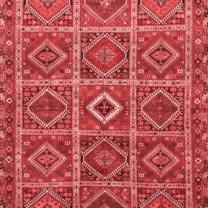 Machine Washable Persian Red Traditional Rug, wshtr3212red