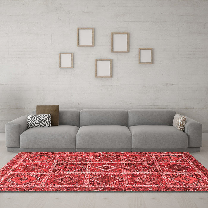 Traditional Red Washable Rugs