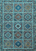 Machine Washable Persian Light Blue Traditional Rug, wshtr3212lblu