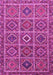 Machine Washable Persian Pink Traditional Rug, wshtr3212pnk