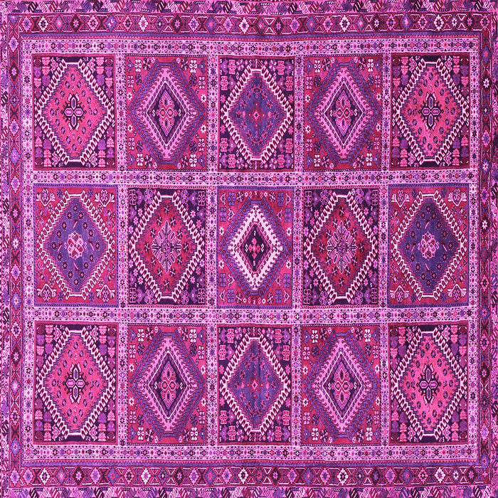 Square Persian Pink Traditional Rug, tr3212pnk