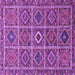 Square Machine Washable Persian Purple Traditional Area Rugs, wshtr3212pur